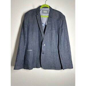 Father & Sons Men’s Linen Blazer Blue Size 58 EU/ 48 US See Notes